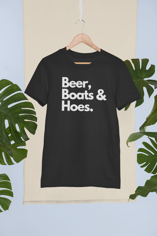 Beer Boats and Hoes Tee