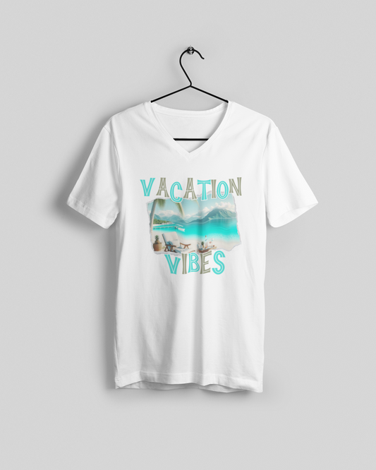 Vacation Vibes V neck tee